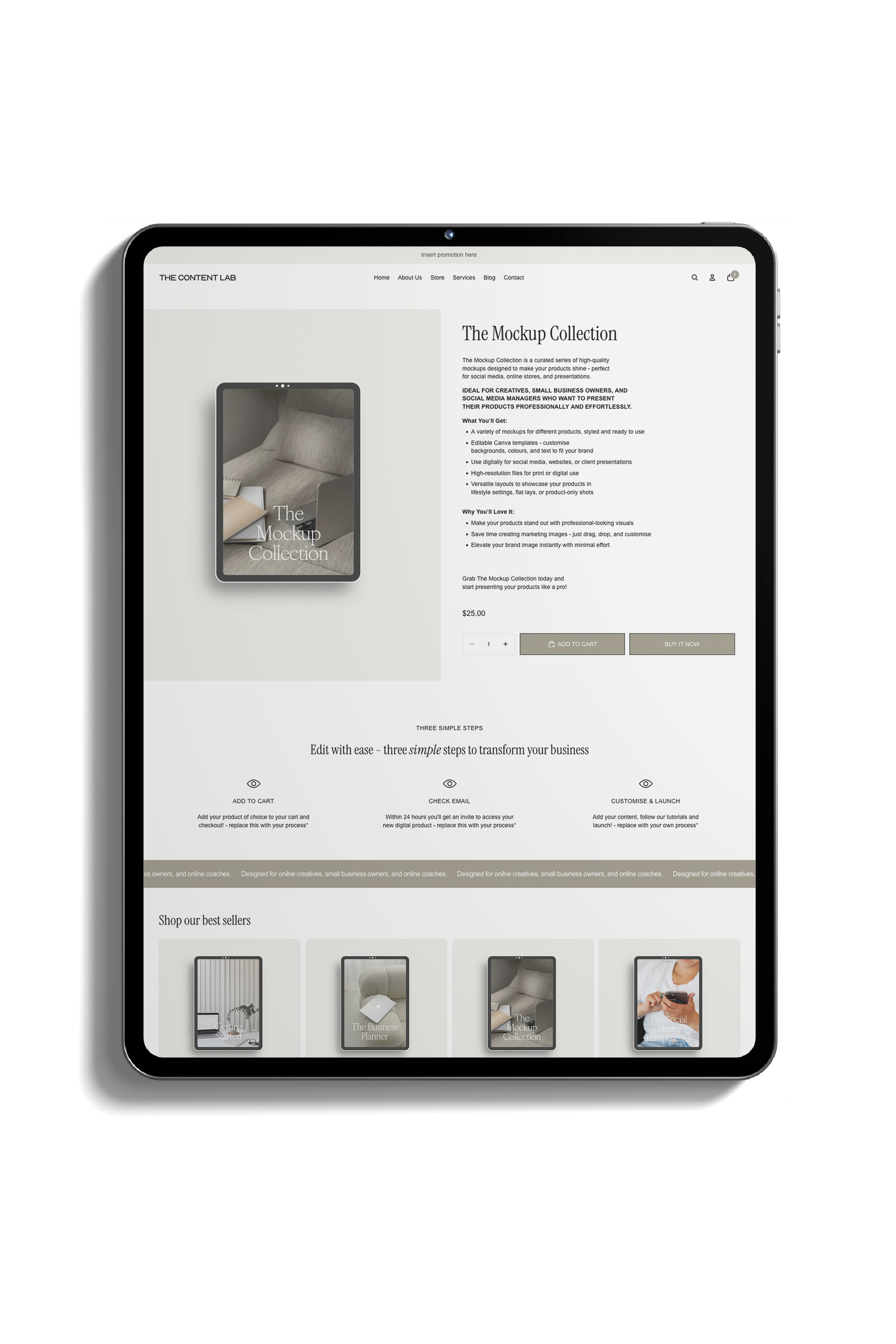 The Content Lab Shopify Template